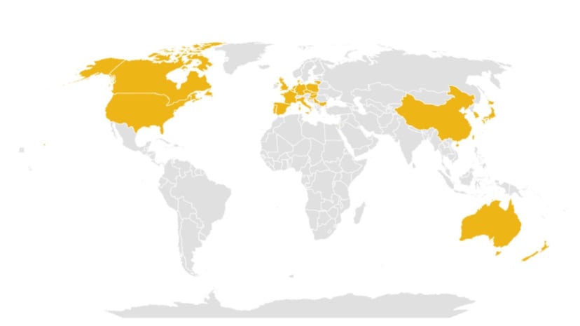 AML Trials by Country - PFM