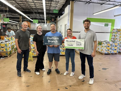 Volunteering with Durham Food Bank 2024